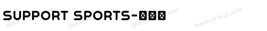 Support Sports字体转换